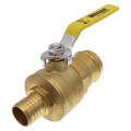 Product Image of 1-1/2" PEX Crimp x Press Full Port Brass Ball Valve, Lead Free