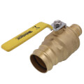 Product Image of 2" PEX Crimp x Press Full Port Brass Ball Valve, Lead Free