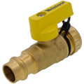 Product Image of 1/2" Press x 3/4" Hose Pro-Pal Add-A-Drain Full Port DZR Brass Ball Valve w/ Cap