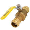 Product Image of 3/4" Press Pro-Pal Ball Check Forged DZR Brass Valve w/ Integrated Spring Check Valve (Lead Free)