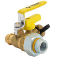 Product Image of 1/2" FIP Union x Press Pro-Pal Dielectric Union Ball Drain Valve (Lead Free)