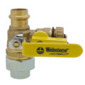 Product Image of 3/4" FIP Union x Press Pro-Pal Dielectric Union Ball Drain Valve (Lead Free)