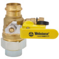 Product Image of 1" FIP Union x Press Pro-Pal Dielectric Union Ball Drain Valve (Lead Free)