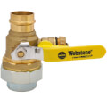 Product Image of 1-1/4" FIP Union x Press Pro-Pal Dielectric Union Ball Drain Valve (Lead Free)