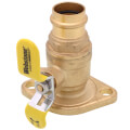 Product Image of 1" Press Full Port Forged Brass Uni-Flange Isolator Flange w/ Rotating Flange