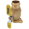 Product Image of 1-1/2" Press Full Port Forged Brass Uni-Flange Isolator Flange w/ Rotating Flange (Lead Free)