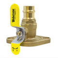 Product Image of 1-1/2" Press High Velocity Full Port Forged Brass Uni-Flange Isolator Flange w/ Rotating Flange (Lead Free)