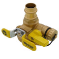 Product Image of 3/4" Press Full Port Forged Brass Uni-Flange Isolator Flange w/ Multi-Function Drain & Rotating Flange