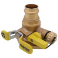 Product Image of 1" Press Full Port Forged Brass Uni-Flange Isolator Flange w/ Multi-Function Drain & Rotating Flange