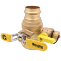 Product Image of 1-1/2" Press Full Port Brass Uni-Flange Isolator Flange w/ Multi-Function Drain & Rotating Flange (Lead Free)