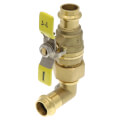 Product Image of 1/2" Press L-Union Full Port Ball Valve w/ 90-Degree Union Elbow (Lead Free)