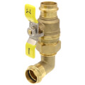 Product Image of 1" Press L-Union Full Port Ball Valve w/ 90-Degree Union Elbow (Lead Free)