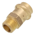 Product Image of 1/2" Copper Press x 3/8" MIP DZR Brass Transition Adapter (Lead Free)