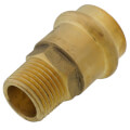 Product Image of 3/4" x Copper Press x 1/2" MIP DZR Brass Transition Adapter (Lead Free)