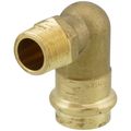 Product Image of 3/4" Copper Press x 1/2" MIP Forged DZR Brass Transition Elbow (Lead Free)