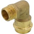 Product Image of 1" Copper Press x 3/4" MIP Forged DZR Brass Transition Elbow (Lead Free)