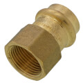 3/4" Copper Press x FIP DZR Brass Transition Adapter (Lead Free)