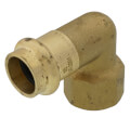 Product Image of 1/2" Copper Press x FIP Forged DZR Brass Transition Elbow (Lead Free)