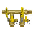 Product Image of 1-1/2" Press x 1-1/4" Hydro-Core Left Flange Manifold w/ (1) 1-1/4" IPS Union