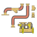 Product Image of 1-1/4" Press Hydro-Core Complete Near Boiler Piping Kit