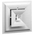 Series 24 10" (Wall Opening Size) Step Down Square Ceiling Diffuser (Steel)