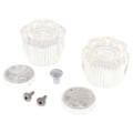 Product Image of Clear Acrylic 2 Knob Handle Set for Traditional Victorian Classic C-spout & Waterfall Series Faucets, H21