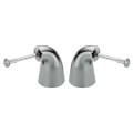Product Image of Chrome Metal 2 Lever Handle Set for Classic, C-spout and Waterfall Series Faucets, H24
