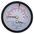 Product Image of 1/4" CBM PT 1088 Combination Temperature and Pressure Gauge (.79" Shank, 1.73" Insert)