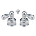 Product Image of Chrome Metal 2 Lever Handle Set for Bar/Prep, Bidet, Lavatory, Kitchen Faucets, H25-DELTA