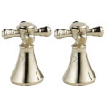 Product Image of Nickel Metal Cross Handle Set for Bar/Prep, Bidet, Lavatory & Kitchen Faucets (Pack of 2), H295PN