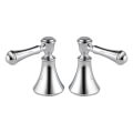 Product Image of Cassidy Chrome Metal Lever Handle Set for Roman Tub Faucets (Pack of 2), H697-DELTA