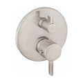 Product Image of Ecostat Thermostatic Trim S with Volume Control and Diverter (Brushed Nickel), 04231820