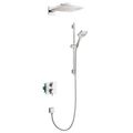Product Image of Raindance E Thermostatic Showerhead/Wallbar Set with Rough, 2.0 GPM (Chrome), 04914000