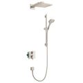 Product Image of Raindance E Thermostatic Showerhead/Wallbar Set with Rough, 2.0 GPM (Brushed Nickel), 04914820