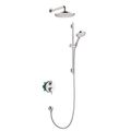 Product Image of Raindance S Thermostatic Showerhead/Wallbar Set with Rough, 2.5 GPM (Chrome), 04915000
