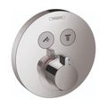 Product Image of ShowerSelect S Thermostatic Trim for 2 Functions, Round (Chrome), 15743001