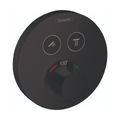 Product Image of ShowerSelect S Thermostatic Trim for 2 Functions, Round (Matte Black), 15743671