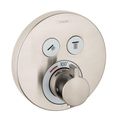 Product Image of ShowerSelect S Thermostatic Trim for 2 Functions, Round (Brushed Nickel), 15743821