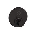 Product Image of ShowerSelect S Thermostatic Trim for 1 Function, Round (Matte Black), 15744671