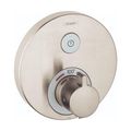 Product Image of ShowerSelect S Thermostatic Trim for 1 Function, Round (Brushed Nickel), 15744821