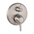 Product Image of Ecostat Classic Thermostatic Trim with Volume Control and Diverter, Round (Brushed Nickel), 15753821