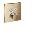 Product Image of ShowerSelect Thermostatic Trim for 2 Functions, Square (Brushed Bronze), 15763141