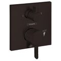 Product Image of Ecostat Pressure Balance Trim Square with Diverter (Matte Black), 15862671