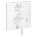 Product Image of Ecostat Pressure Balance Trim Square with Diverter (Matte White), 15862701