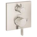 Product Image of Ecostat Pressure Balance Trim Square with Diverter (Brushed Nickel), 15862821