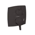 Product Image of Ecostat Classic Pressure Balance Trim Classic Square with Diverter (Matte Black), 15865671
