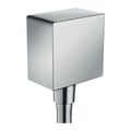 Product Image of FixFit Wall Outlet Square with Check Valves (Chrome), 26455001