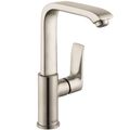 Product Image of Metris Single-Hole Bathroom Faucet 230 with Swivel Spout and Pop-Up Drain, 1.2 GPM (Brushed Nickel), 31087821