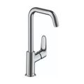 Product Image of Focus Single-Hole Bathroom Faucet 240 with Swivel Spout and Pop-Up Drain, 1.2 GPM (Chrome), 31609001