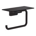 Product Image of AddStoris Toilet Paper Holder with Shelf (Matte Black), 41772670